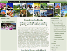Tablet Screenshot of bogutovackabanja.net